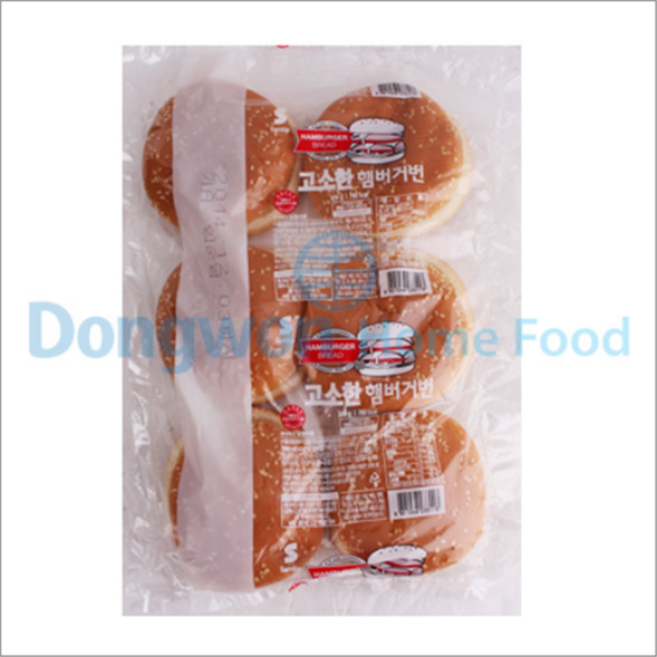 고소한 햄버거번 (참깨 햄버거빵 4인치) 300g, 1개