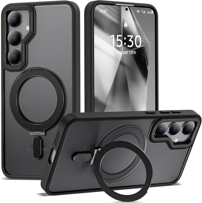 헤미션 갤럭시 S26/S24/S23 플러스 울트라 맥세이프 케이스 with 거치대