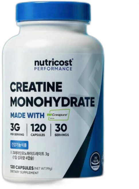 뉴트리코스트 크레아퓨어 독일산 크레아틴 모노하이드레이트, 1개, 1정 - 쿠팡