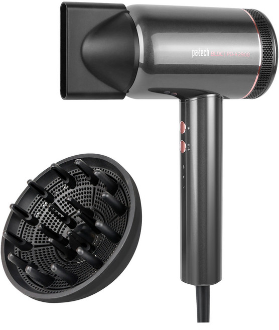 한일 파테크 BLDC 항공모터 고출력 전문가용 드라이기 1750W 공식인증 협력사, 다크실버, PD-X2900DS