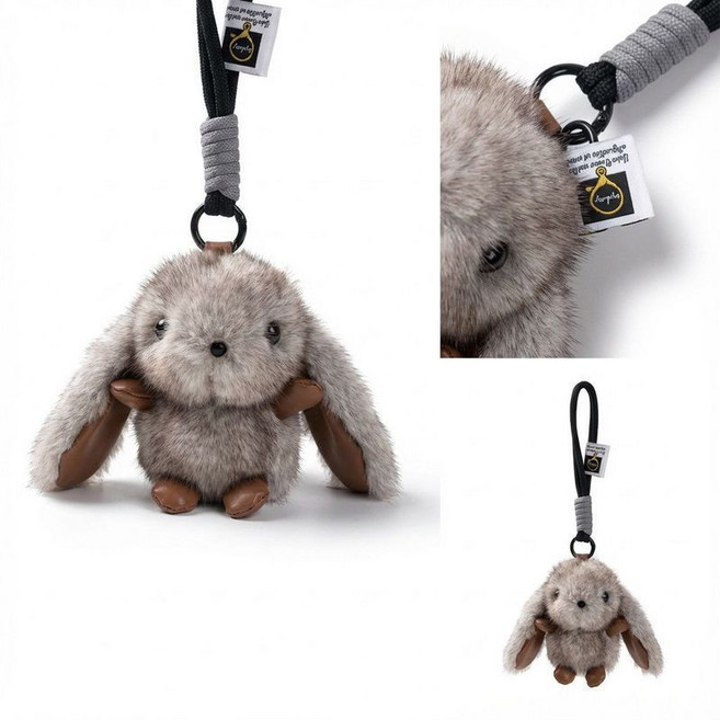 Jellycat 毛絨公仔掛件, 1個, 頑固兔【限時送登山扣掛繩】