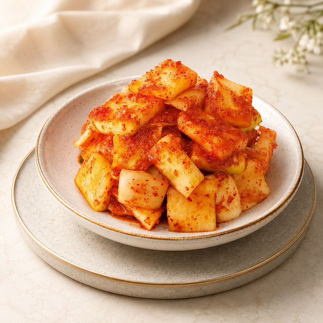[서울아내김치] 국내산 석박지 아삭한 무김치 국밥 설렁탕용, 1개, 1kg