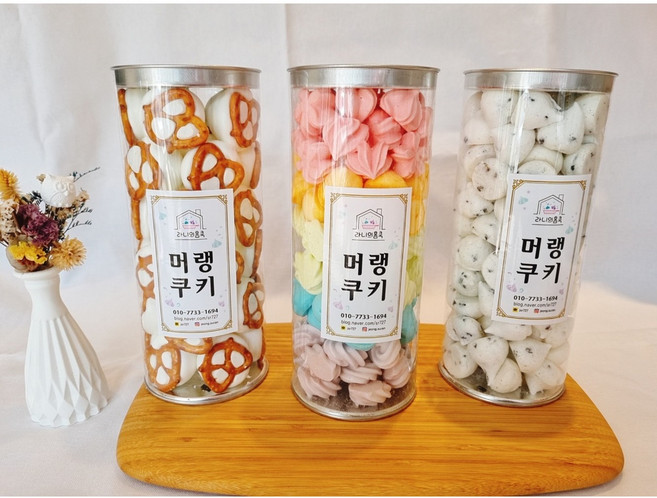 머랭쿠키3종, 60g, 3개
