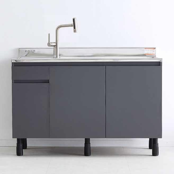 하우싱크 스텐 싱크대 개수대 셀프설치 3종 600/900/1200, 그레이