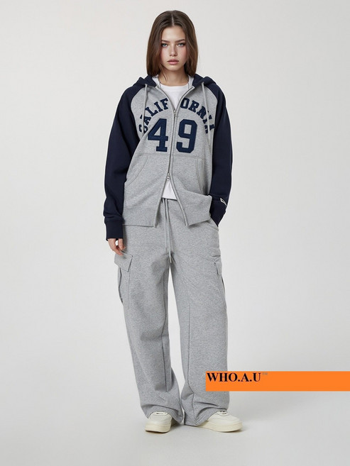 후아유 W.A.U Signature Patch Hood Zipup(NAVY)-WHMZG1112U