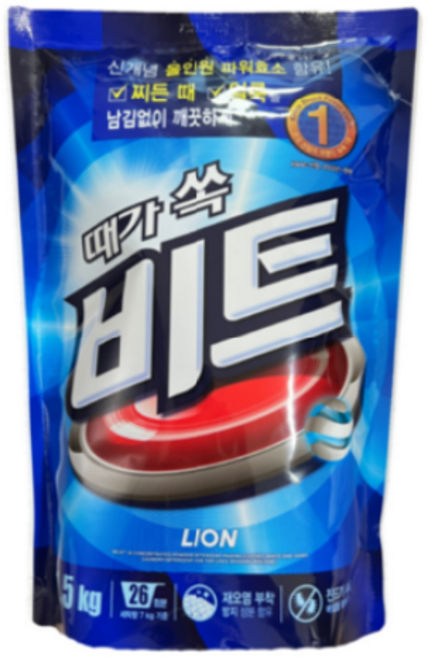 비트 분말세제 일반용 리필, 1.5kg, 1개입, 1개