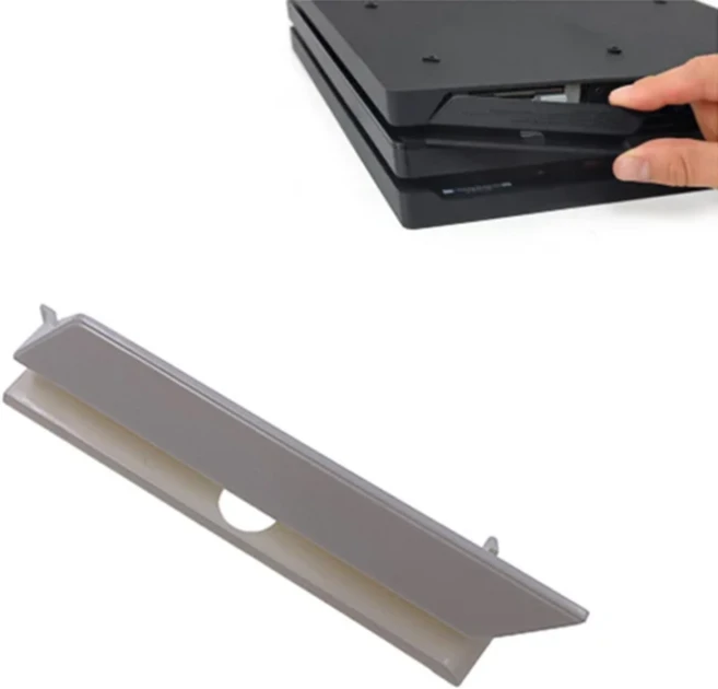 PS4 슬림 및 프로 콘솔 하우징 케이스 HDD 하드 드라이브 베이 커버 플라스틱 도어 플랩 디스크용 1개, 01 For PS4 Pro White