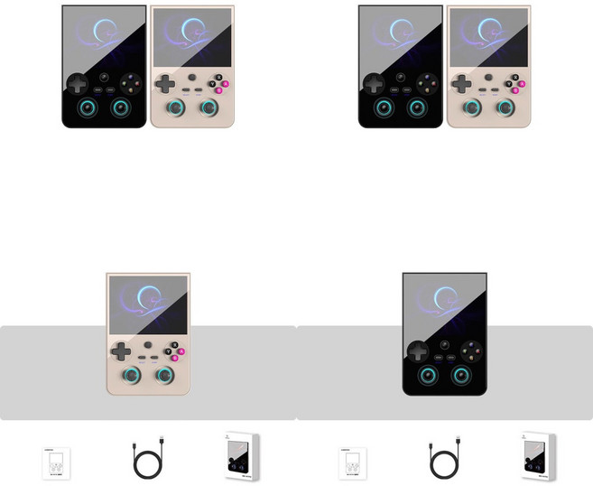 ANBERNIC RG 477V 세로형 안드로이드 게임기 4.7인치스크린 아케이드 게임기 레트로 휴대용 5500mah 디벤시티8300 앤버닉신상, RG 477V베이지그레이(8+128G)게임미포함