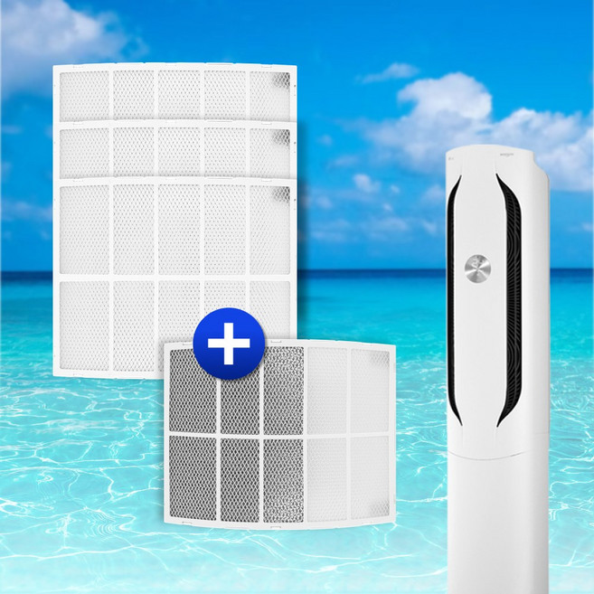 LG 휘센 에어컨필터 스탠드형 듀얼 스마트 2in1 위너 칸 벽걸이 타워플러스I 손연재 크라운 신형 구형 호환, 1세트, 위너 칸 신형 완벽세트(탈취1EA+플러스3EA)