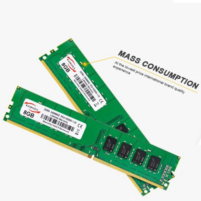 DDR4 RAM 4GB 8GB 16GB 스틱 2133 2400 2666vMHz 288 핀 PC4 데스크탑 범용 메모리 17000 19200 2666V, 10 1X4GB-2400MHZ, 1개