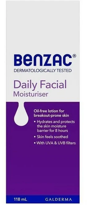 호주 벤작 Benzac Daily Facial Moisturiser 데일리 페이셜 모이스처, 1개, 118ml - 쿠팡