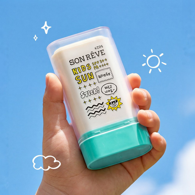 쏭레브 워터프루프 키즈선스틱, 1개, 18g