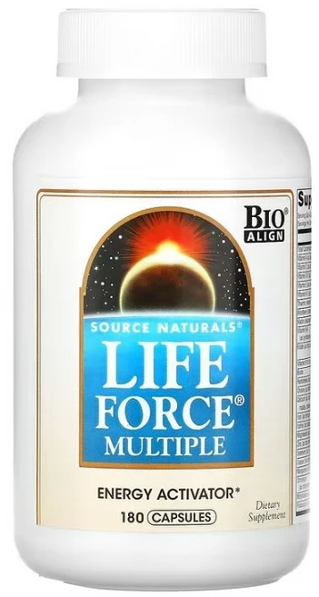 Source Naturals 라이프 포스 멀티플 캡슐, 180정, 1개 - 쿠팡