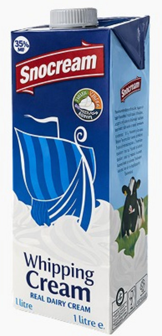 스노휘핑크림 (동물성/조지방35.1%) 냉장 아이스박스포함, 1kg, 1개, 1L