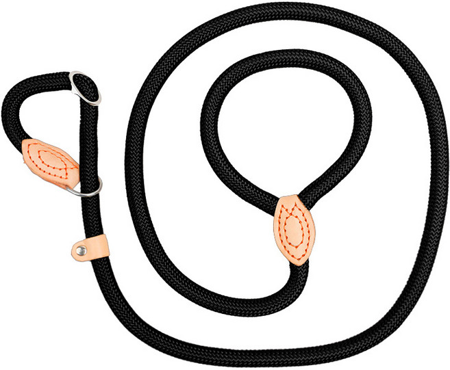 애견 반려견 일체형 리드줄 XL 강아지 훈련용 산책 목줄 대형견, 1개, 블랙