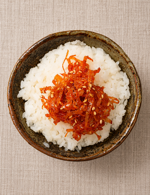 오징어실채볶음 200g 300g 500g 1kg 진미채볶음 매콤 오징어채 밑반찬 집밥 반찬 대용량, 1개