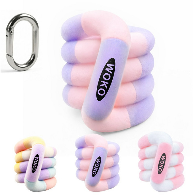 LJL 탱글 스타일 웜 퍼 혼합색 장난감 키덜트 피젯 토이 따뜻한 겨울용 피젯 장난감 두뇌 개발, 1개, 장쯔 첸쉰