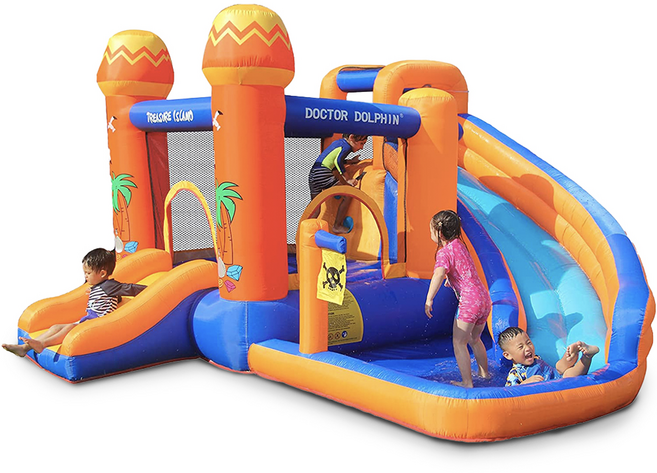 바운스브라더스 3108 트레저 아일랜드 워터 에어바운스, 1개