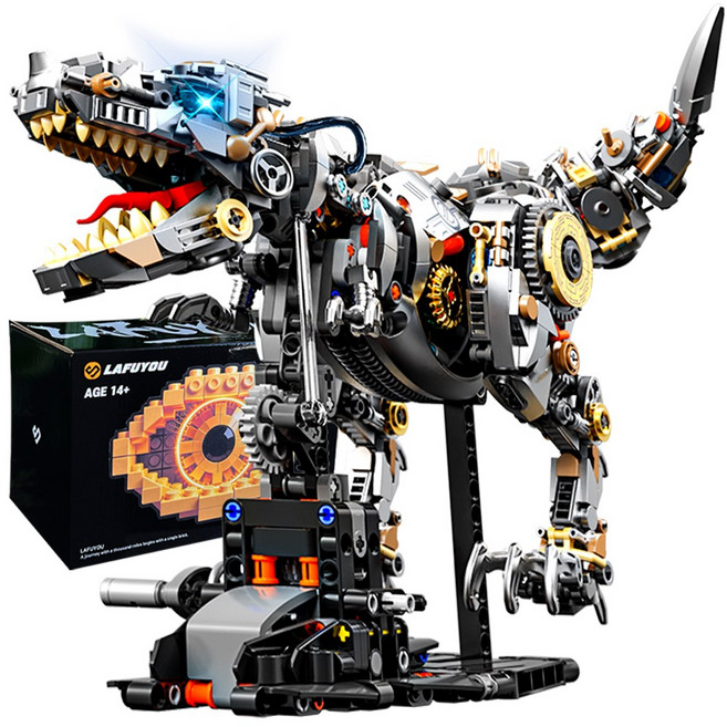 라푸유 티라노사우루스 MOC블록 어른장난감 인테리어 인싸템 공룡로봇 공룡만들기 공룡장난감 블록, 1개, No.13087