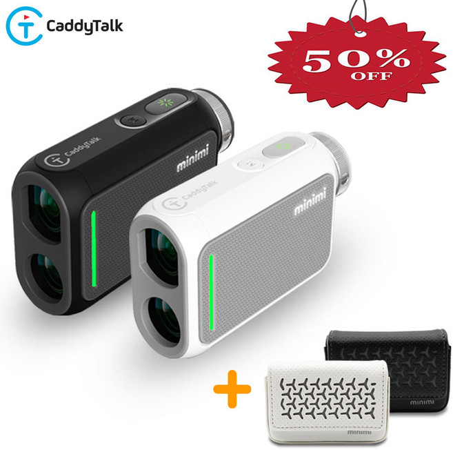 리퍼상품 캐디톡 미니미 골프 거리측정기 파우치 미포함, 블랙 + 전용파우치