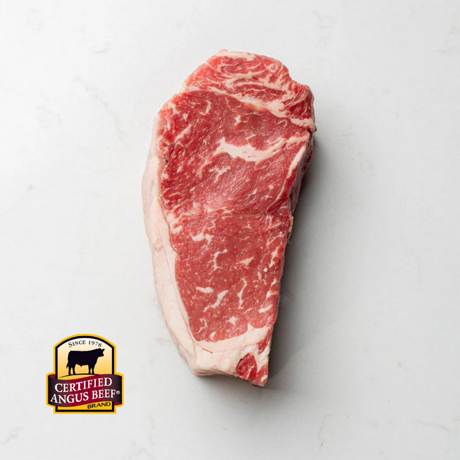 담백한 육즙과 탄탄한 식감의 냉장 프라임 미국산 블랙앵거스 채끝등심 스테이크 채끝살 Prime 뉴욕스트립 뉴욕 스테이크 New York Striploin, 1개, 300g