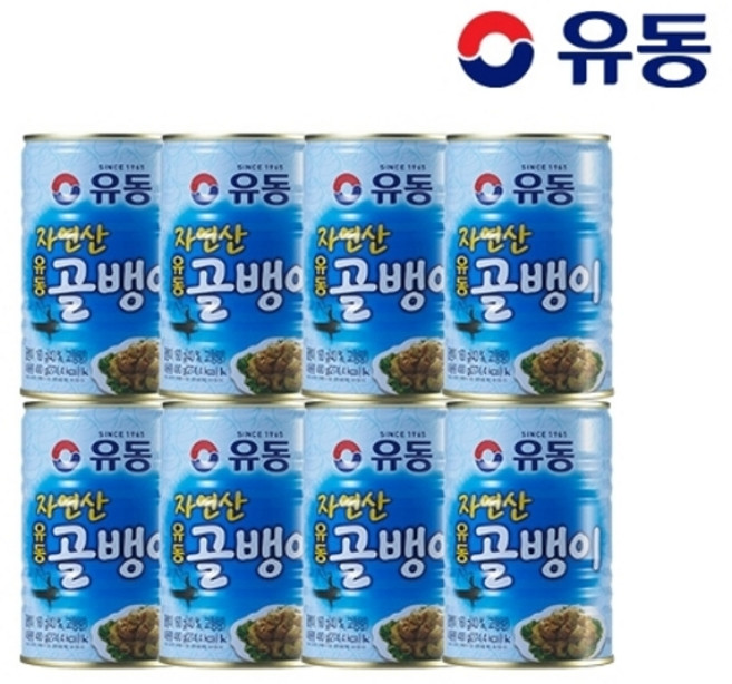 유동 [유동] 자연산골뱅이 400g x 8개 + 골뱅이 무침양념 70g 증정