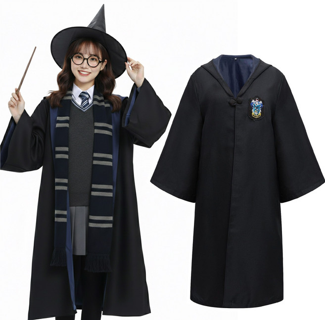 [청춘교복] 해리포터 로브 망토 코스프레 호그와트 마법학교 교복 의상 할로윈데이 졸업사진