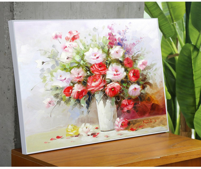 KNH ART 목단그림 행운 복들어오는 그림액자 개업선물 목련그림 목단그림WD0004