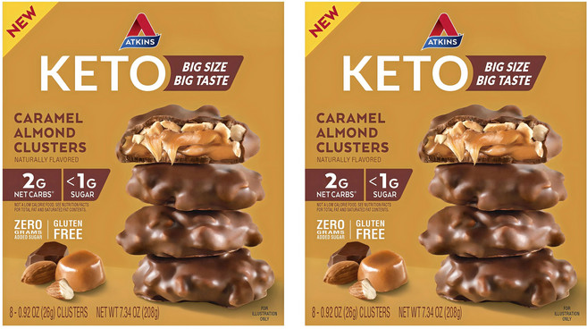 앳킨스 캐러멜 아몬드 클러스터 8개입, 2개, 208g