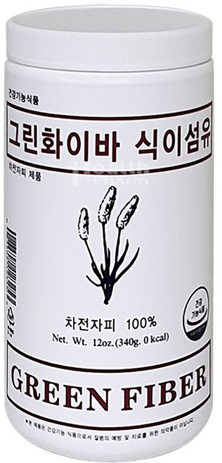 그린화이바 식이섬유 차전자피 340g, 1개