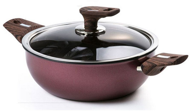 국내산 매직쉐프 인덕션겸용 양수전골 24cm 레드, 본상품선택