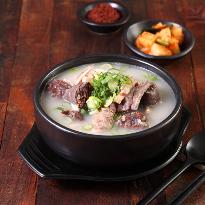 미소예찬 진하게 우려낸 한우사골곰탕 육수 순대 돼지 한우소머리국밥 밀키트, 500g, 3개, 순대국밥밀키트