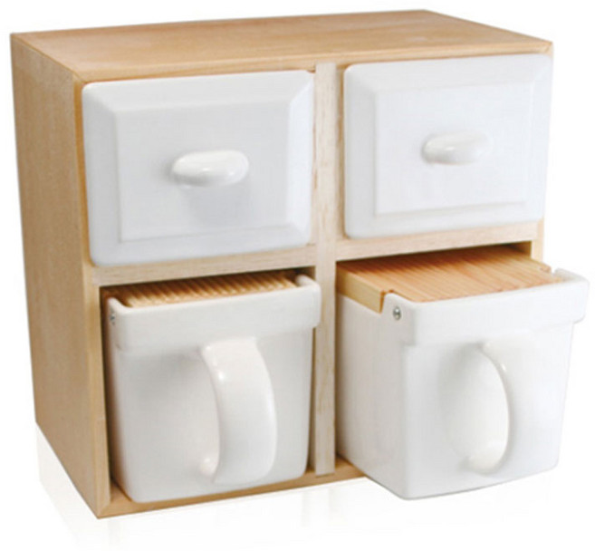 제로재팬 주방 미니 서랍장 2x2칸(BST-15) 수납 정리 보관함, 1개