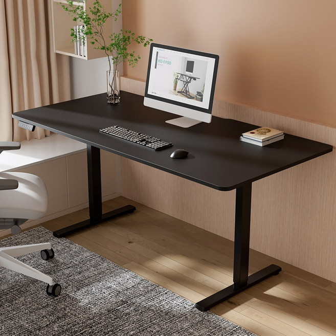 이지마운트 전동 모션 스탠드 스탠딩 데스크 책상 높이조절 듀얼모터 EZ MD1680, MD1680/블랙