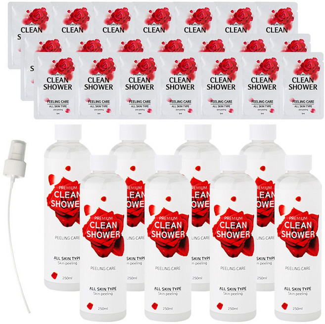 프리미엄 클린샤워 때혁명 30종, 250g, 8개