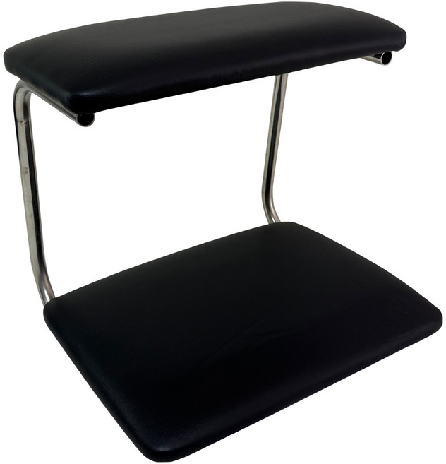 밀리어스 2단 쿠션 책상 발받침대, 블랙