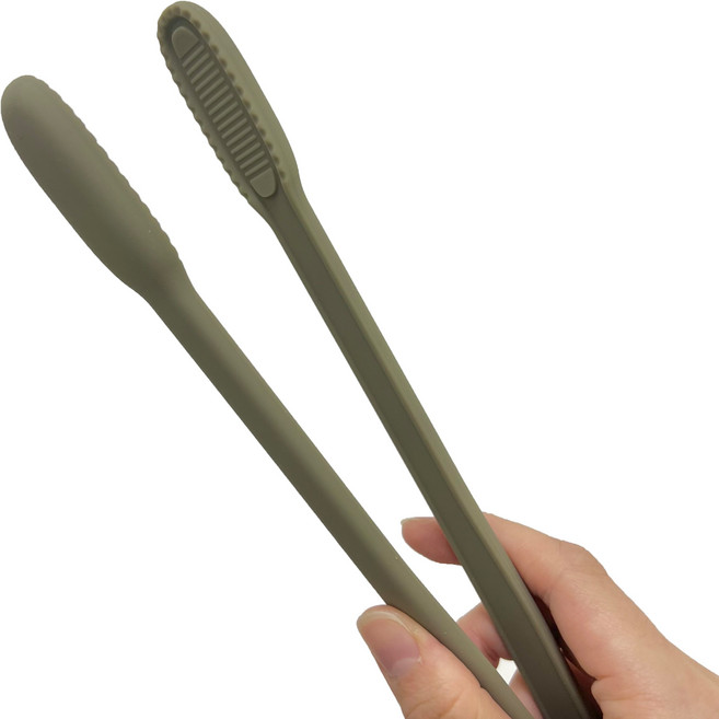 리브야 100% 국산 실리콘 안심 집게, 1개, 올리브