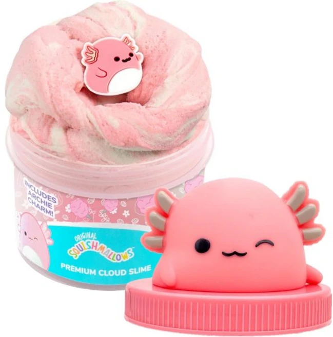 오리지널 스퀴시멜로 더 카우 프리미엄 클라우드 슬라임 8온스. 푹신한 딸기 향 재미있는 3가지 추가 기능 어린이용 미리 만들어진 훌륭한 6년 된 장난감 매우 부드러운 슬러지, Archie- Cotton Candy, 1개 - 쿠팡