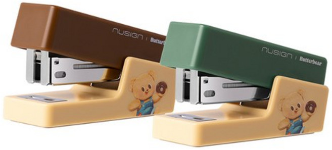 버터베어 미니 스테이플러 + 33호침 세트, Matcha Green (Stapler), 3개