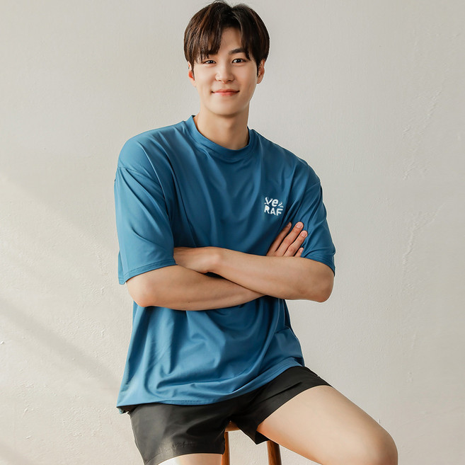 베라프 워티크 반팔 남자 루즈핏 래쉬가드 상의 빅사이즈 M232