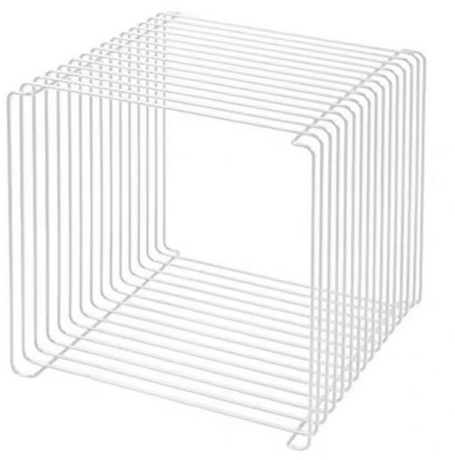 다용도 테이블 거실 철제 책상 인테리어 받침대 공간활용 선반형, 흰색 30x30x30