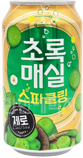 초록매실 스파클링 제로 캔, 350ml, 1개