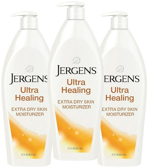 Jergens 저겐스 엑스트라 드라이 모이스처라이저, 621ml, 3개 - 쿠팡