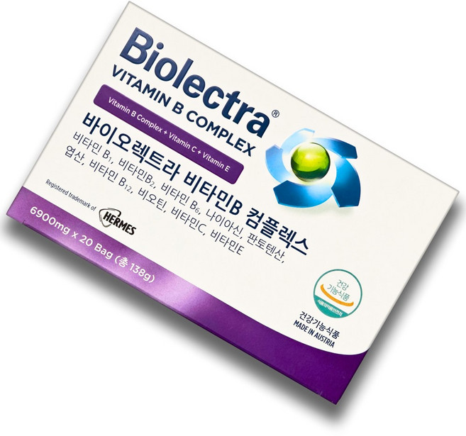 헤어메스 바이오렉트라 비타민B 컴플렉스 6900mg 20포 임산부 패밀리 수유부 어린이 성인, 1개, 20회분