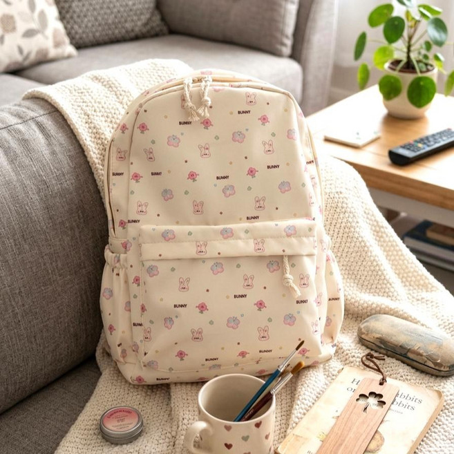 포롱비 데일리 캐주얼 가벼운 방수 기저귀가방 백팩