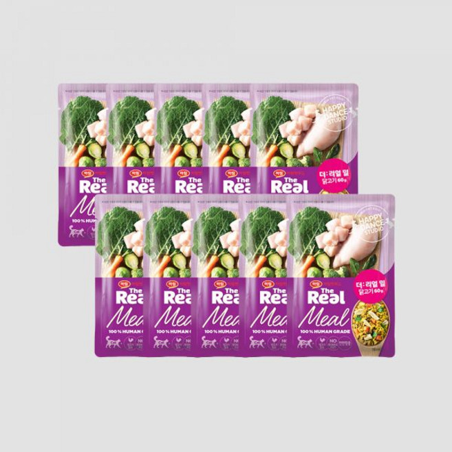더리얼 밀 캣 닭고기 (60g x 10개) 고양이 화식 습식파우치 습식사료, 밀 캣 참치 60g x 10개, 60g, 참치