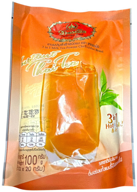ChaTraMue 3合1 泰式奶茶粉, 100g, 1個, 1個裝