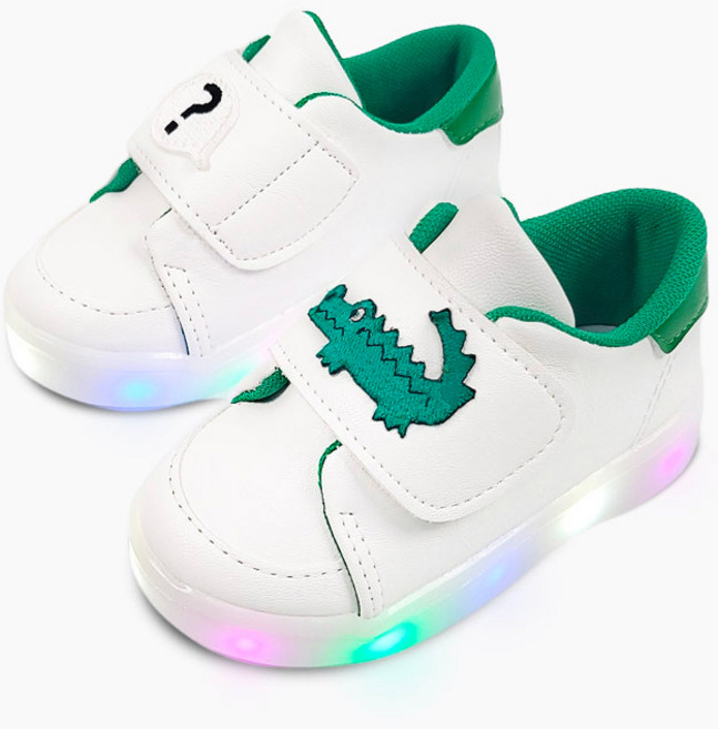 베이비솔 궁금한악어LED슈즈