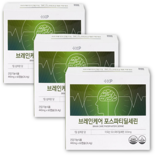 VITATREND 브레인케어 포스파티딜세린 한달분, 3개, 60정