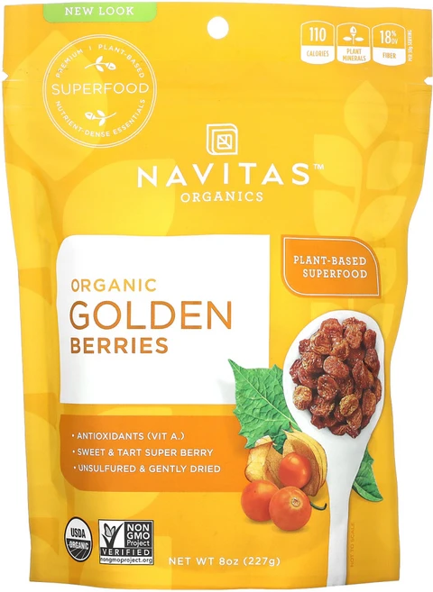 Navitas Organics 골든 베리 8 온스 (227 g) 1팩, 1개 - 쿠팡